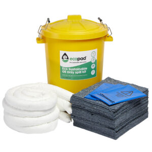 Eco Sustainable 90L Oil Only Spill Response Kit Circular PE Bin
