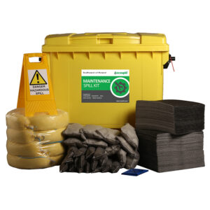 600L Maintenance Spill Kit 4 Wheel PE Bin