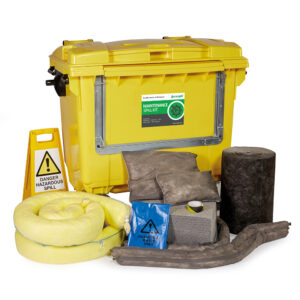1000L Maintenance Spill Kit 4 Drop Front Wheel PE Bin